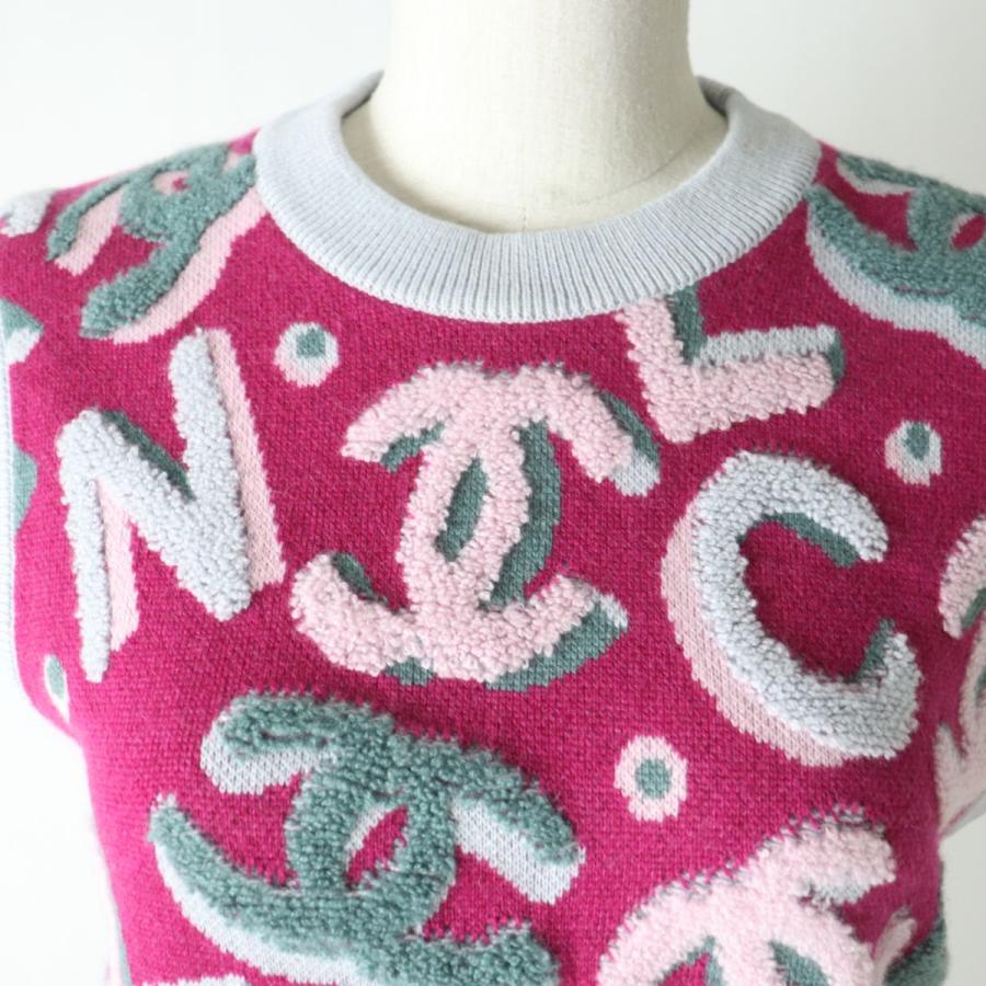 極美品☆正規品 CHANEL シャネル 22N P73252 ココマーク付き ロゴ入り 