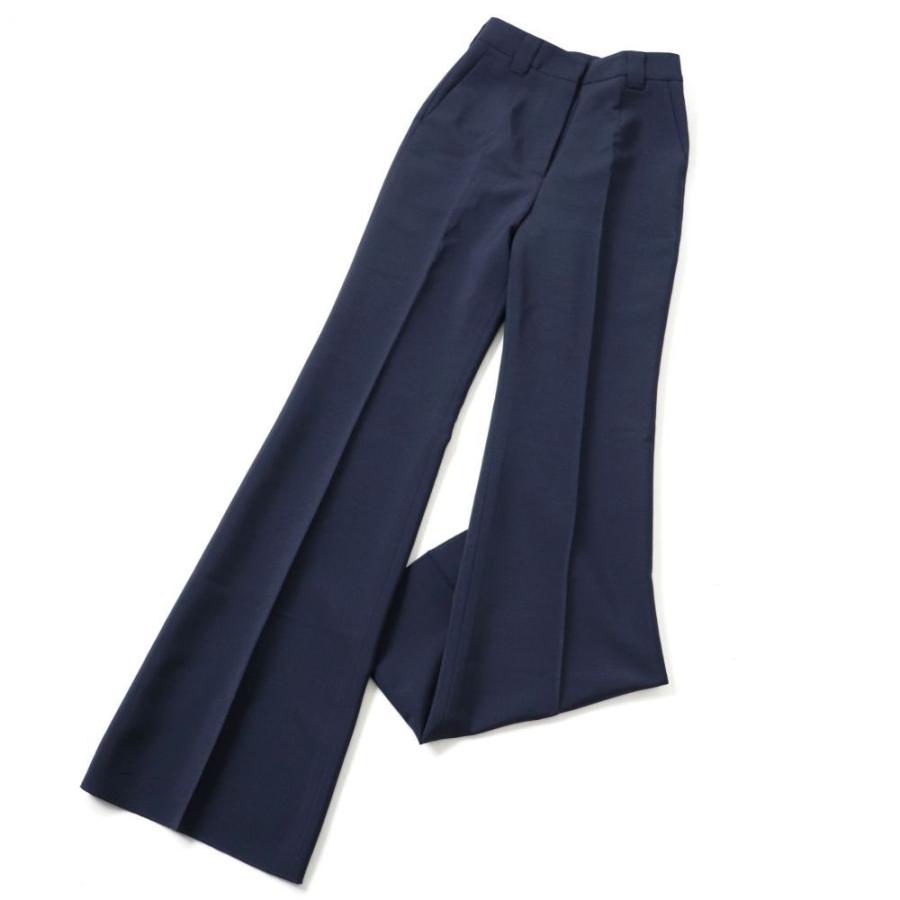 ネット限定 未使用品 正規品 Prada 伊製 サイズ38 レディース 紺 ネイビー ワイドパンツ ストレートパンツ モヘアウール ハイライズ 年 プラダ ボトムス パンツ Www Mohanvilaas Com