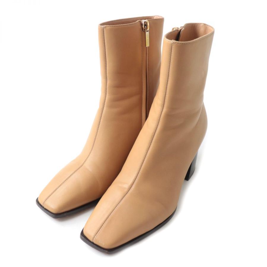 良品☆JIMMY CHOO ジミーチュウ BRYELLE 65 JCロゴ金具付き チャンキー 