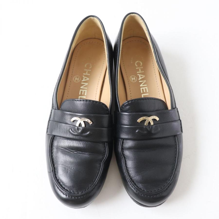 CHANEL 美品☆CHANEL シャネル G35110 ココマーク付き レザー CHANEL 美品☆CHANEL シャネル G35110 ココマーク付き レザー