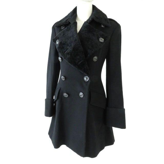 極美品◇正規品 RALPH LAUREN／ラルフローレン 襟リアルムートン付 