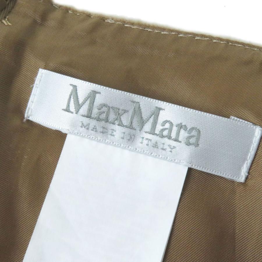 未使用◇最高級♪ MaxMara マックスマーラ 白タグ 正規品 ベルト付 V 