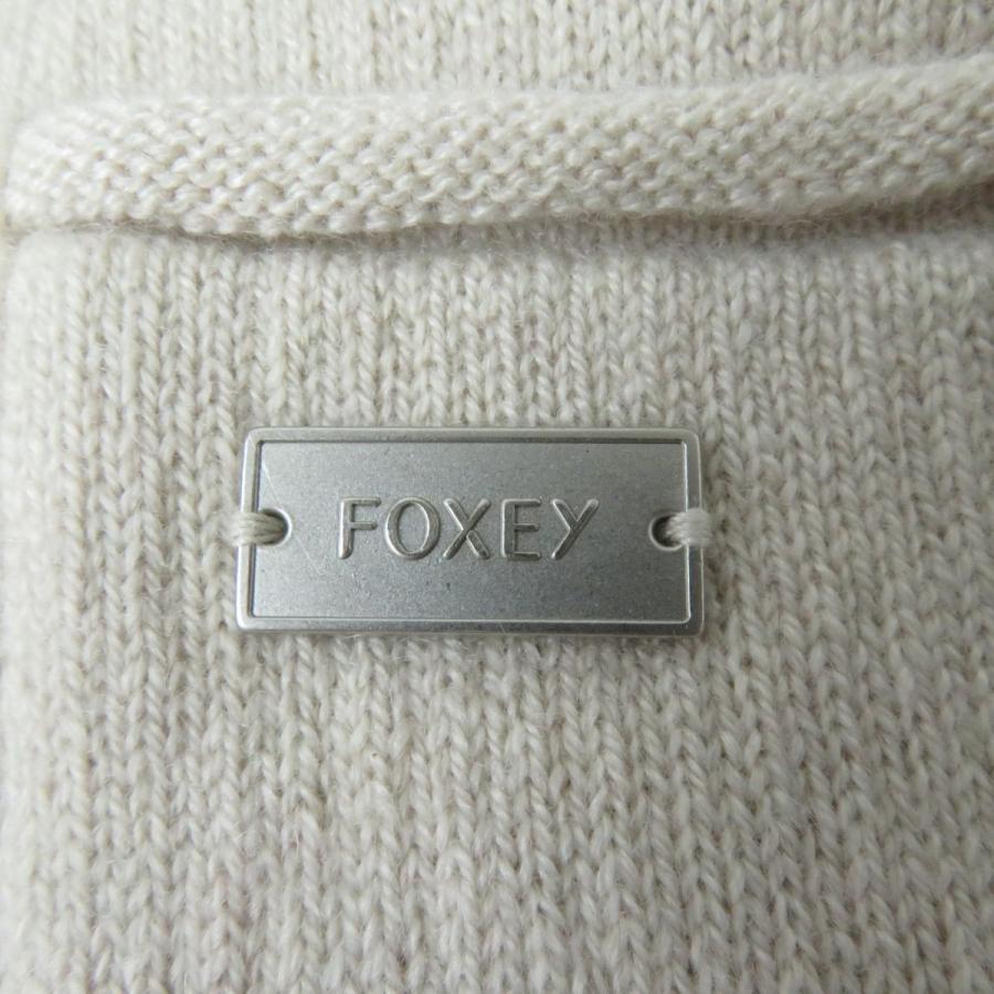 極美品☆正規品 FOXEY フォクシー 40390 ロゴプレート付 極美品☆正規品 FOXEY フォクシー 40390 ロゴプレート付