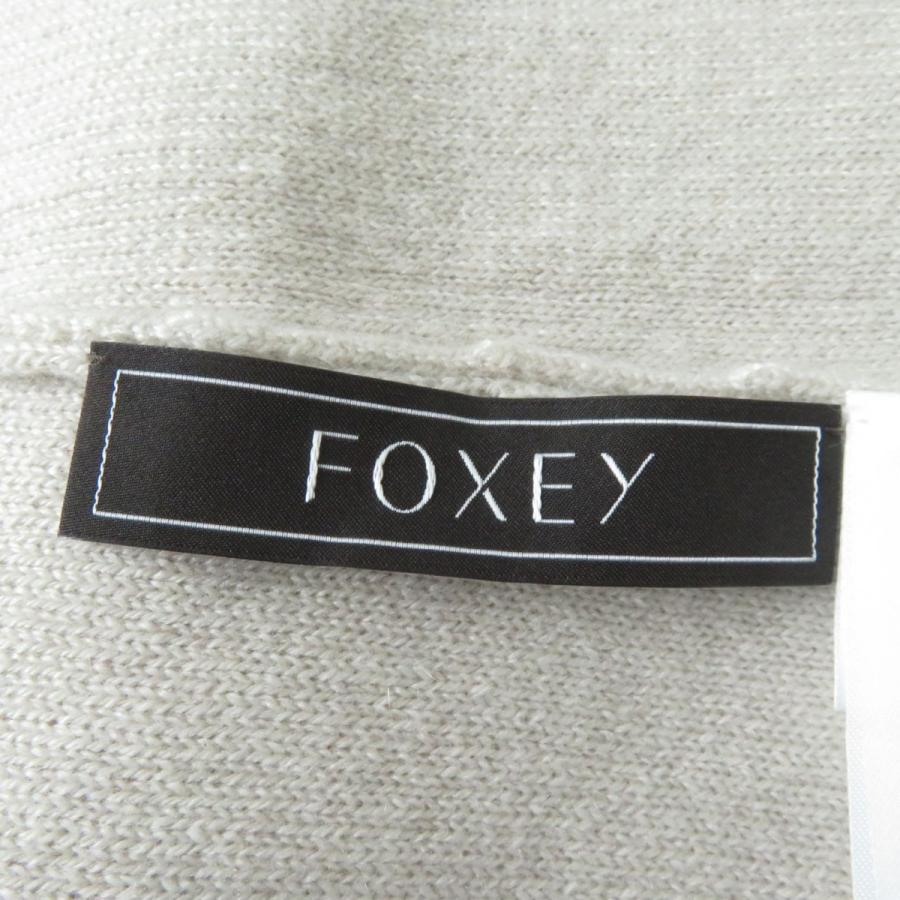 極美品☆正規品 FOXEY フォクシー 40390 ロゴプレート付 極美品☆正規品 FOXEY フォクシー 40390 ロゴプレート付