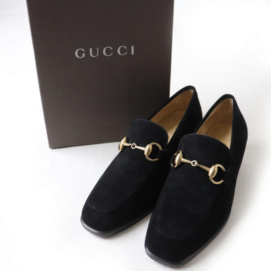 美品☆GUCCI グッチ 101 0383 スウェードレザー チャンキーヒール 美品☆GUCCI グッチ 101 0383 スウェードレザー チャンキーヒール