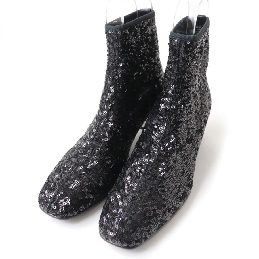 極美品☆Roger Vivier ロジェヴィヴィエ スパンコール チャン 