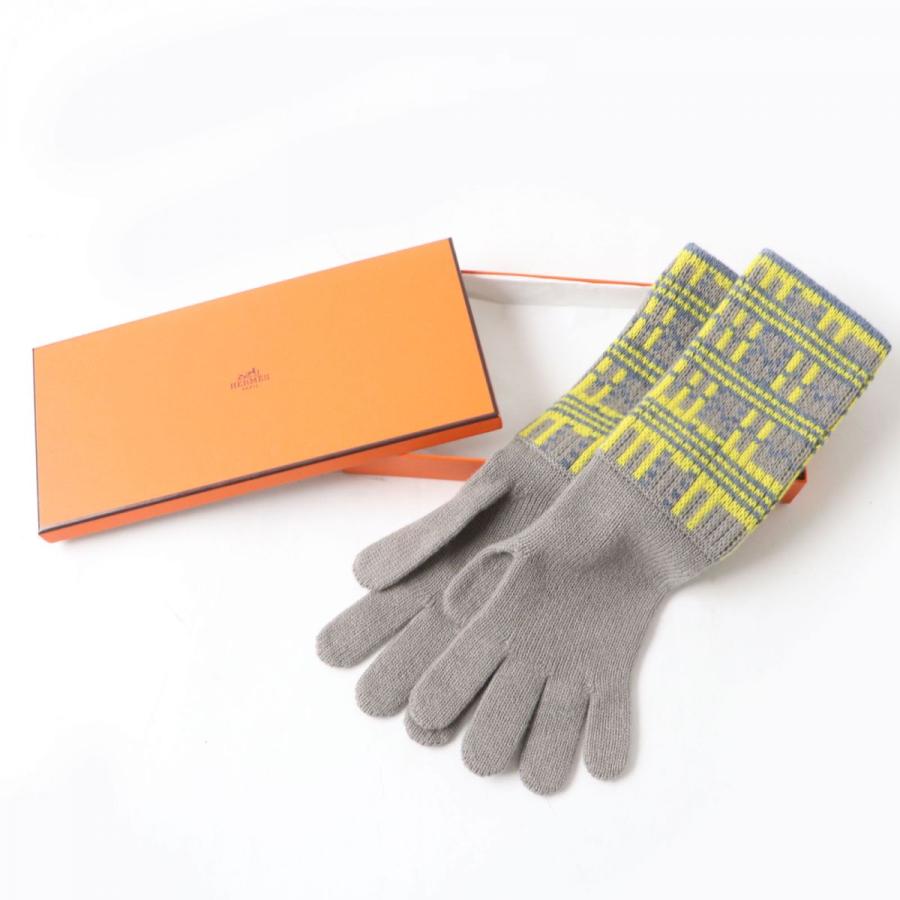 HERMES 未使用品☆HERMES エルメス H柄 カシミヤ100% ニット HERMES 未使用品☆HERMES エルメス H柄 カシミヤ100% ニット