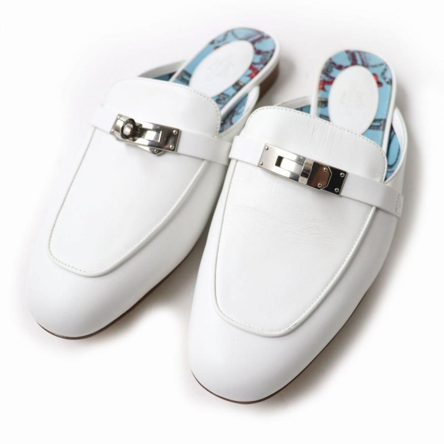 未使用品☆HERMES エルメス Oz オズ ケリー金具 レザーミュール 