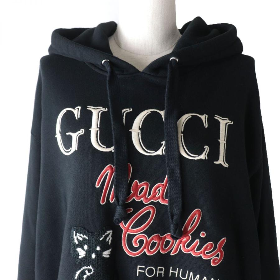 GUCCI 未使用品☆正規品 グッチ 615061 ロゴ刺繍入り フード付き GUCCI 未使用品☆正規品 グッチ 615061 ロゴ刺繍入り フード付き
