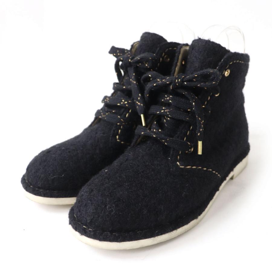 美品】CHANEL シャネル スエード生地 ショートブーツ 23cm