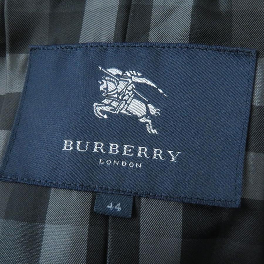 極美品☆正規品 BURBERRY LONDON バーバリーロンドン B2C21-648 裏地チェック柄 ショールカラー ウール ダウンコート ダークグレー 44｜brand-td-store｜08