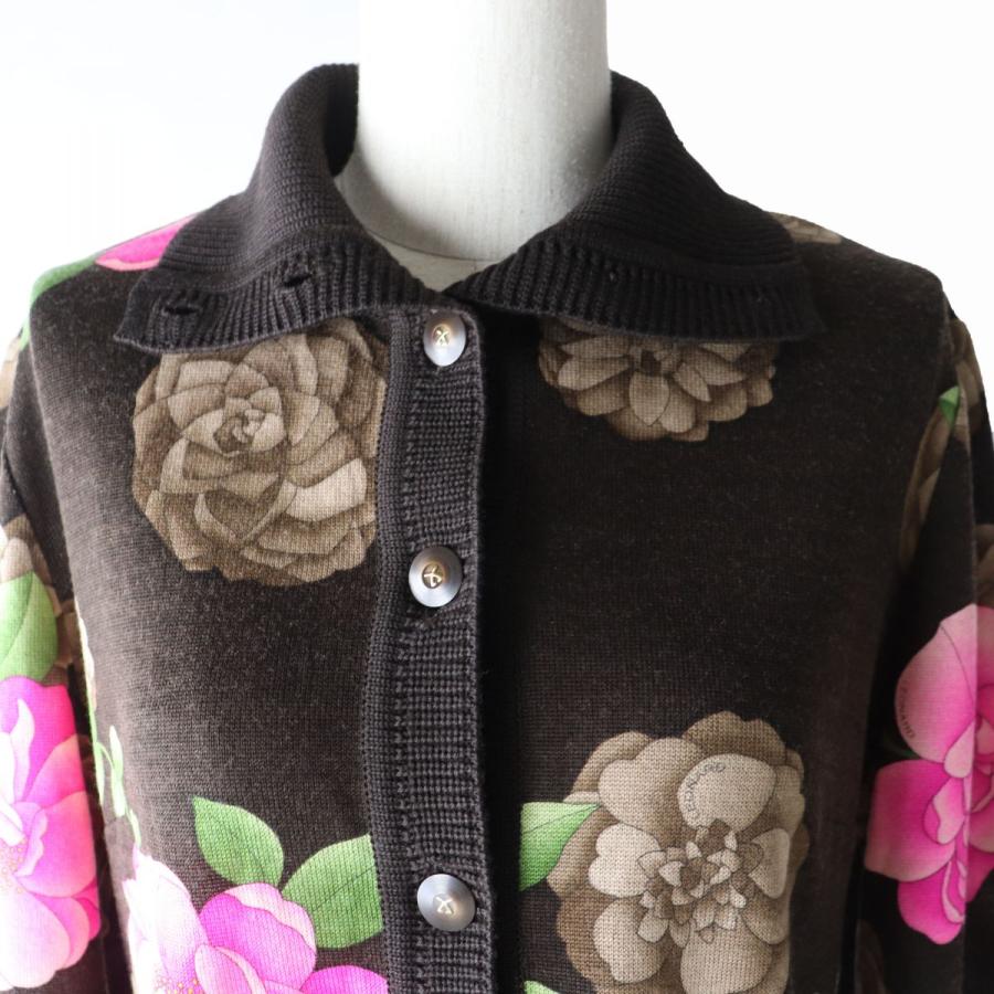 極美品☆正規品 LEONARD FASHION レオナール ファッション 0327714 花 