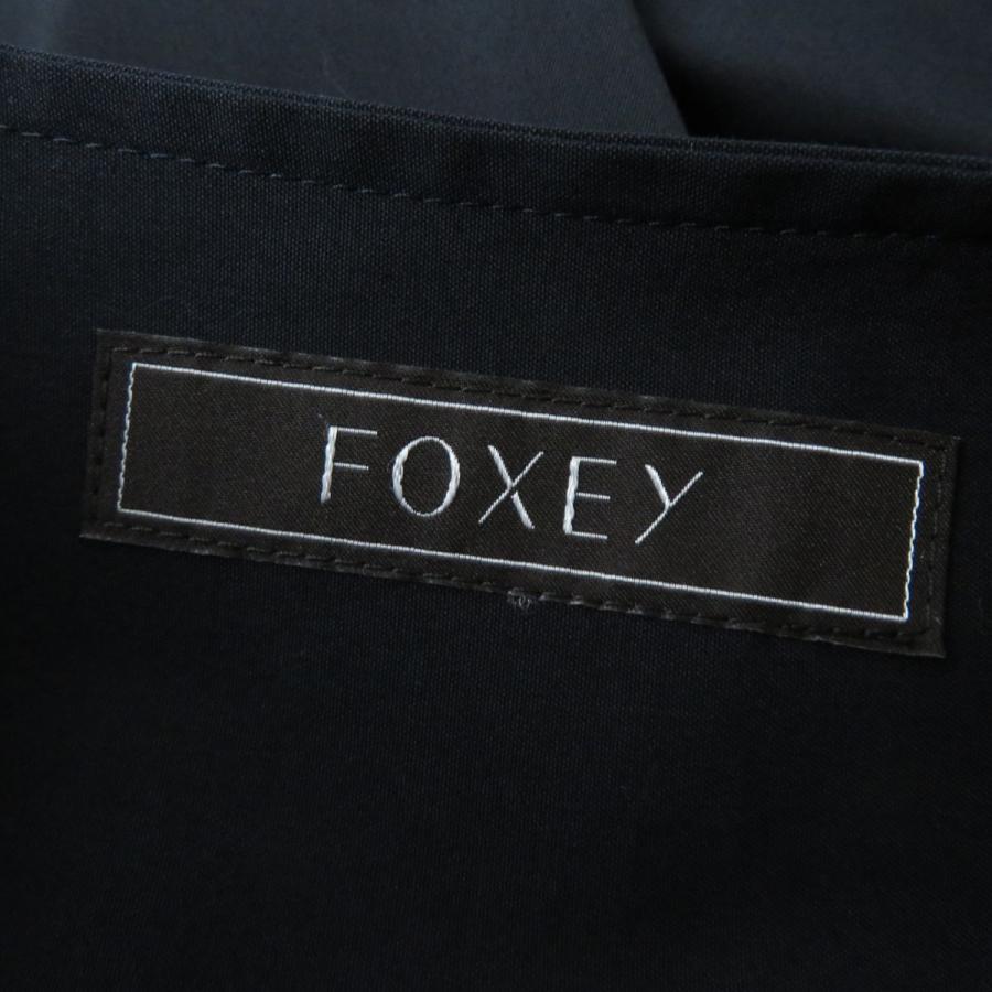 FOXEY - 未使用品☆正規品 フォクシー 42772 BRUNA TOP パフスリーブ 半袖 Aライン ブラウス/トップス 黒 40 ハンガー・ガーメント付 FOXEY 未使用品☆定価71500円 正規品 フォクシー 42772 BRUNA