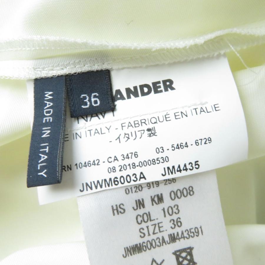 美品☆JIL SANDER NAVY ジルサンダー ネイビー オーバーサイズ 半袖 シャツ/トップス アイボリー 36 レディース イタリア製｜brand-td-store｜06