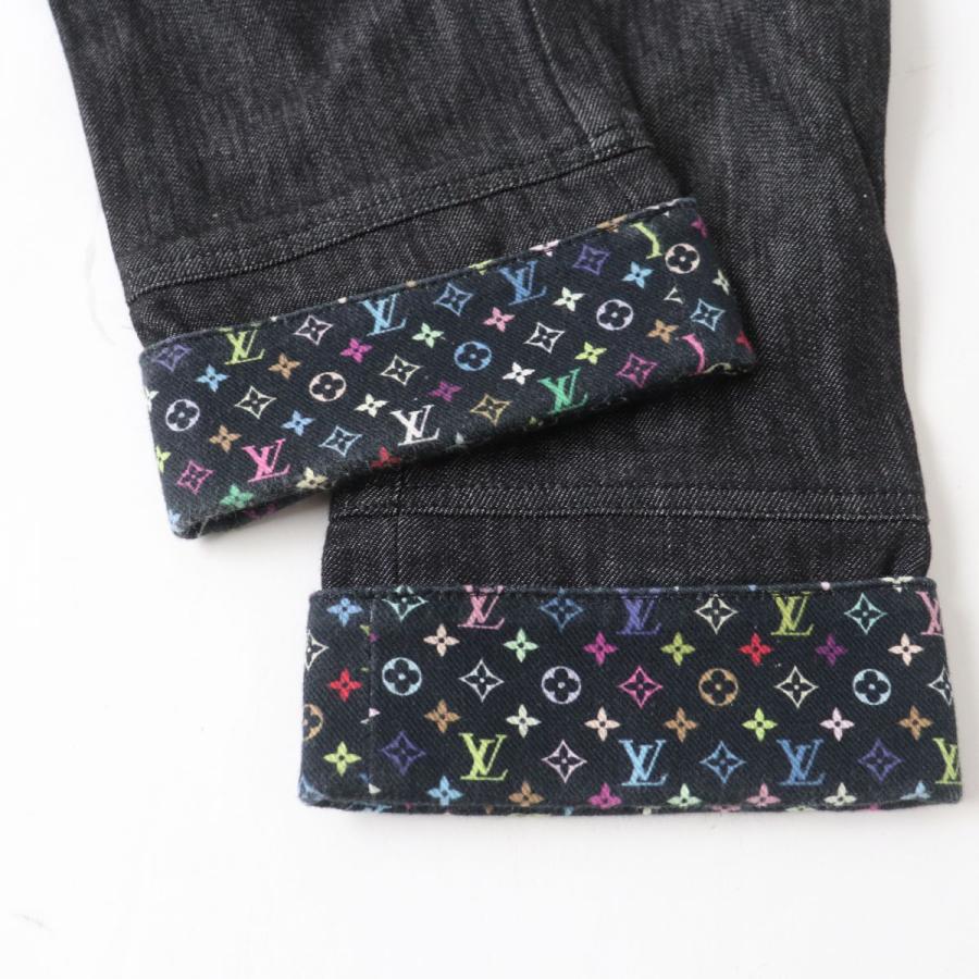 国内正規品　ルイヴィトン　サブリナパンツ　デニム　モノグラム　ピンク　美品 国内正規品ルイヴィトンサブリナパンツデニムモノグラムピンク美品