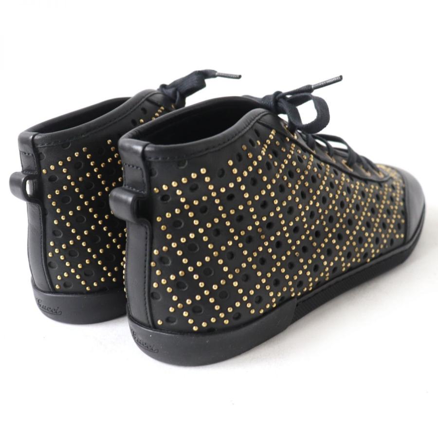 GUCCI 未使用品☆グッチ 265284 ディアマンテ スタッズ付 レースアップ 