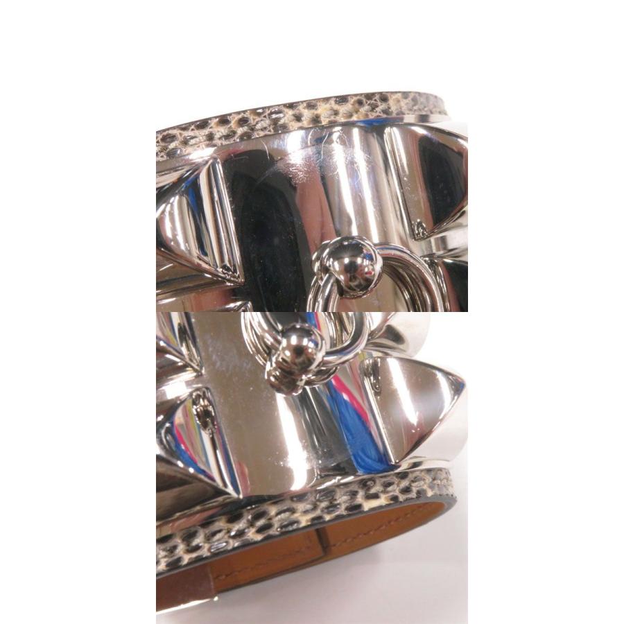 美品◎フランス製 HERMES エルメス コリエドシアン バングル リザード