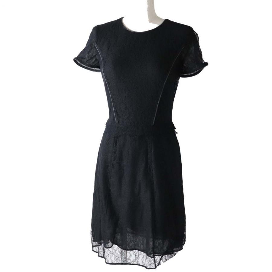 代引不可 未使用品 正規品 イタリア製 バーバリー プローサム レディース 美シルエット 総レース 半袖 ワンピース ブラック サイズ38 タグ付き 注目の Feesberberes Anokhba Com