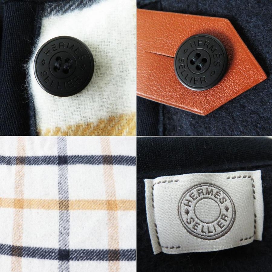 極美品◎正規品 仏製 HERMES エルメス セリエボタン リバーシブル 