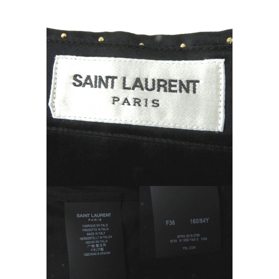 極美品◎正規 20SS 伊製 SAINT LAURENT PARIS サンローランパリ 611900