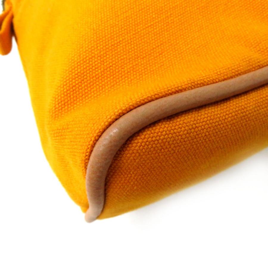 美品◎仏製 HERMES エルメス レディース ボリードポーチ MM ロゴ刺繍