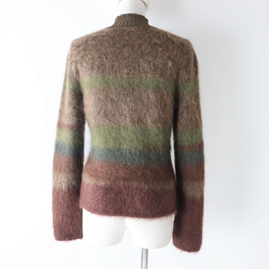 【ドンドン見直し】未使用品★正規品 2022年 エルメス シルク×モヘア×カシミヤ ハイネック 長袖 ニット／トップス レディース 36 ブラウン系 伊製 タグ付き HERMES - 【ドンドン見直し】未使用品☆正規品 2022年 エルメス シルク