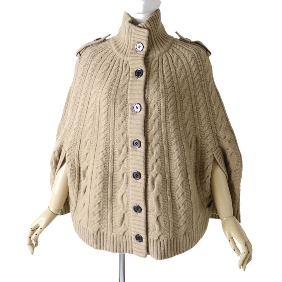 BURBERRY LONDON バーバリーロンドン ポンチョ カシミア混 上質 免税
