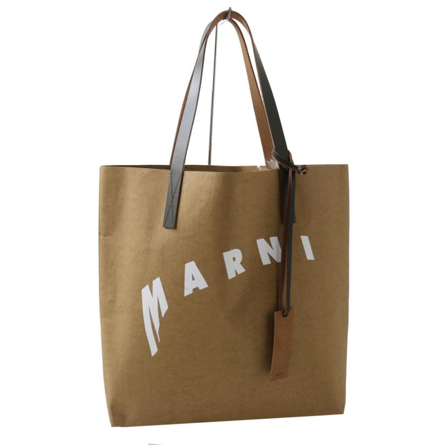 極美品 aw 伊製 Marni マルニ Shmpq10a07 レディース セルラーゼ レザー ショッピングバッグ トートバッグ ロゴ入り ベージュ 保袋付 M10 St Greenヤフーショッピング店 通販 Yahoo ショッピング