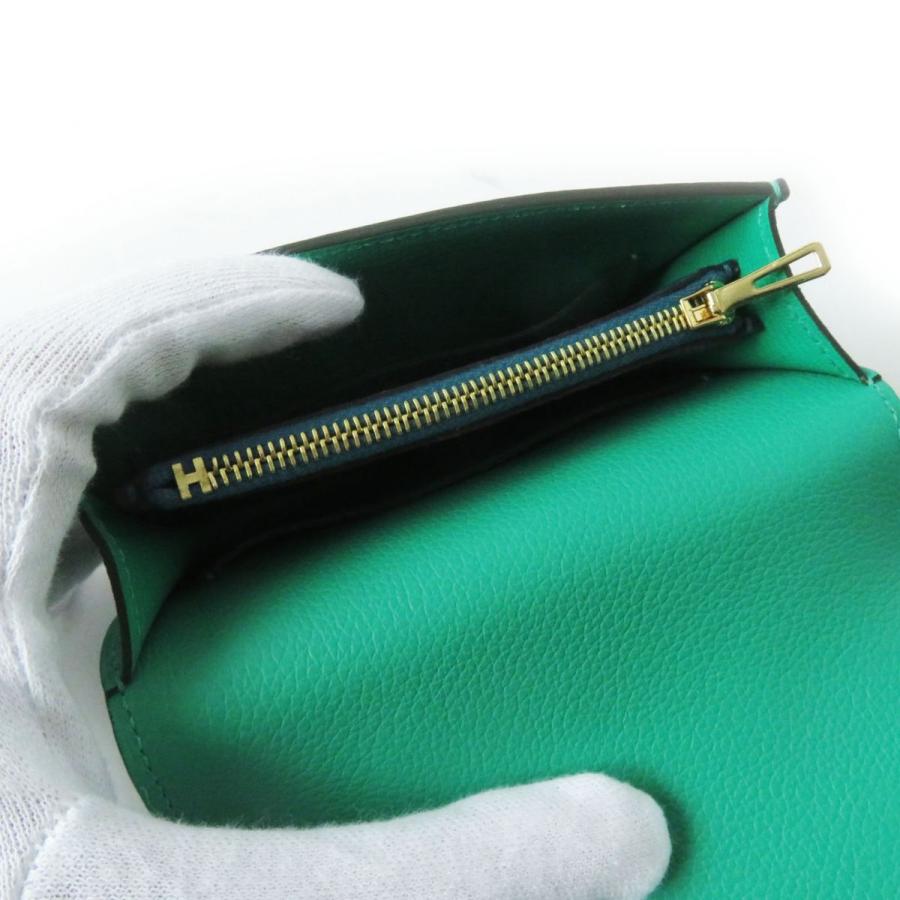 HERMES 極美品◎フランス製 エルメス ルリ スリム コンパクト HERMES 極美品◎フランス製 エルメス ルリ スリム コンパクト