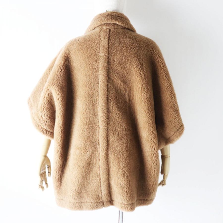 あんしん鑑定利用　Max Mara テディベア　ポンチョコート　カシャ美品 Max Mara マックスマーラ テディベア ケープ ポンチョ コート