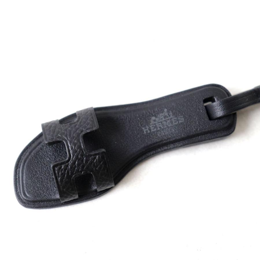 未使用◎仏製 HERMES エルメス チャーム オラン ナノ モノクローム