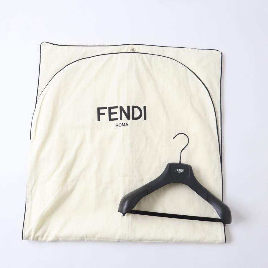 未使用◎正規品 伊製 FENDI フェンディ 19年 FF8679 レディース 袖ミンクファー付き 超ロングコート 黒 38 ハンガー・ガーメント・タグ付き｜brand-td-store｜07