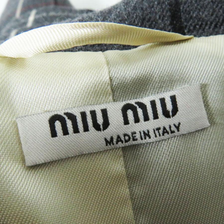 極美品◎正規品 イタリア製 MIUMIU ミュウミュウ MS1455 レディース 金 