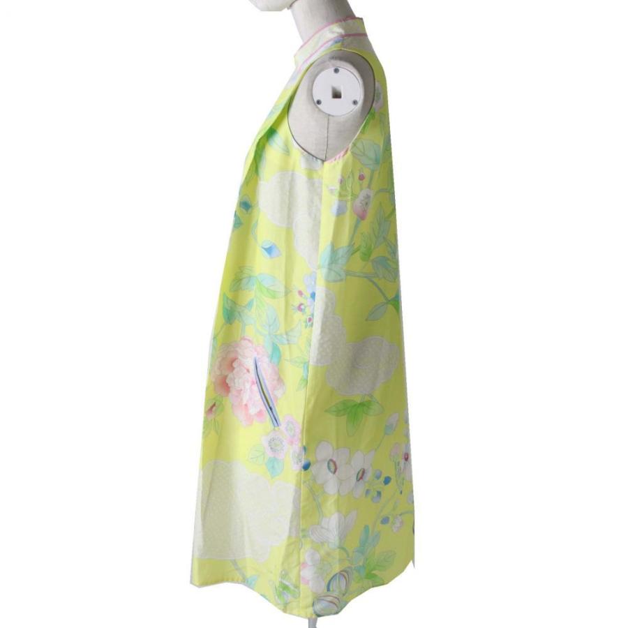 再入荷 美品 正規品 伊製 レオナール レディース シルク コットン ノースリーブ ロングワンピース イエロー フラワープリント 花柄 38 在庫限り 完売次第終了ぽっきりsale Gestion Etechnologies Shop