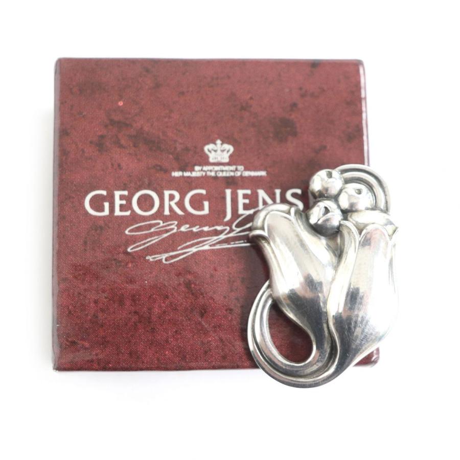 良品▽Georg Jensen ジョージジェンセン 100B SV925 鈴蘭