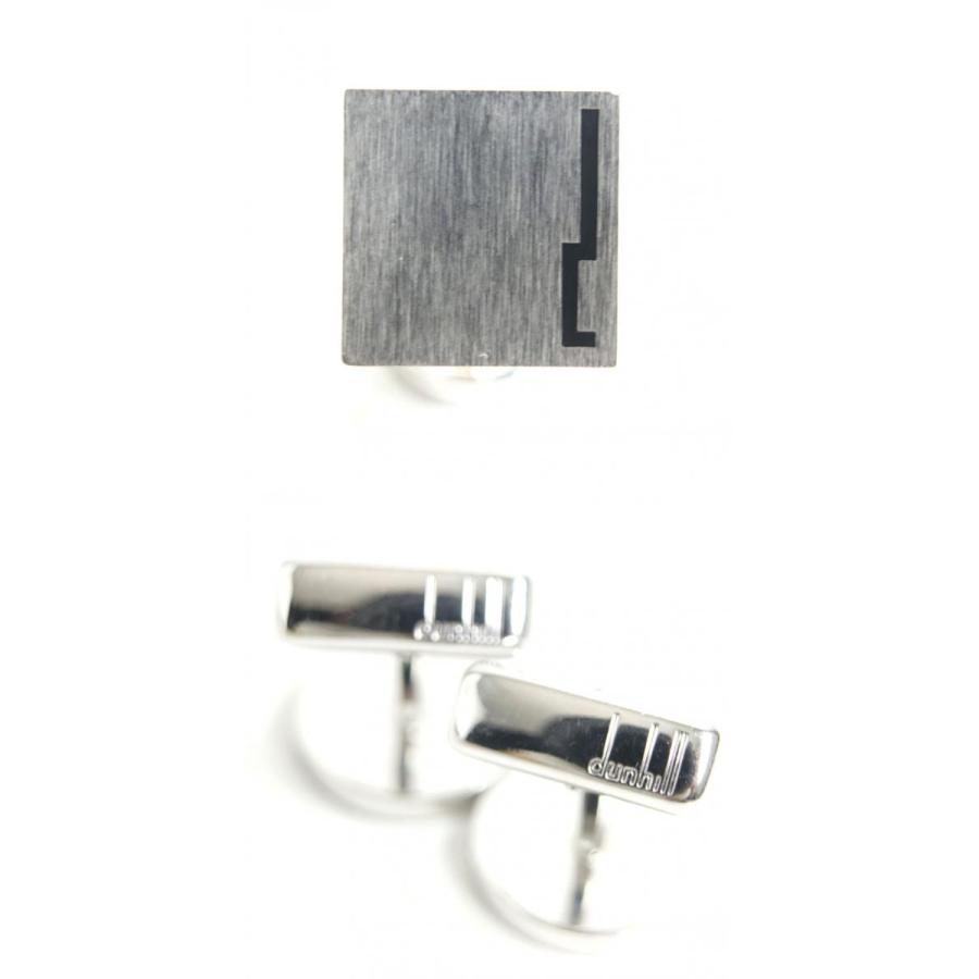 極美品▽dunhill ダンヒル レザー使い クロコ型押し ラウンド スクエア