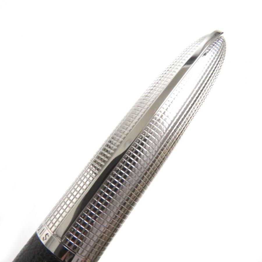 LOUIS VUITTON - 極美品▼LOUIS VUITTON ルイヴィトン ドックキュイール レザーグリップ キャップ式 ボールペン シルバー×ブラック フランス製 筆記確認◎ 極美品▽LOUIS VUITTON ルイヴィトン ドックキュイール レザー