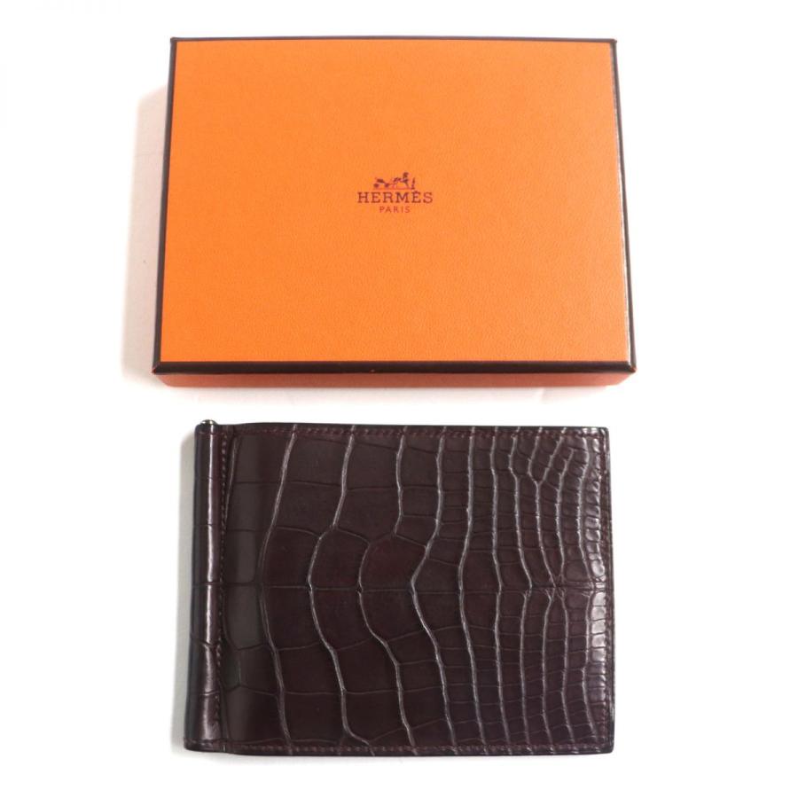 良品▽HERMES エルメス ポーカー GM アリゲーターマット 良品▽HERMES エルメス ポーカー GM アリゲーターマット