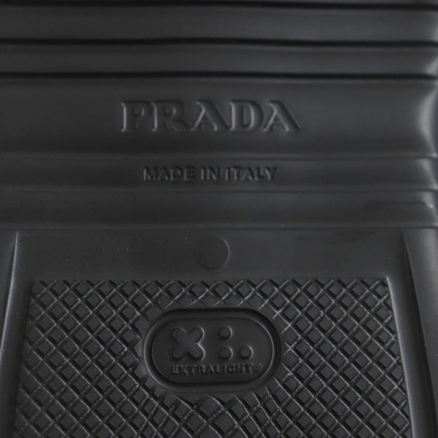 未使用品▼PRADA プラダ 2TE184 エンボストライアングルロゴ フォーム ラバー レインブーツ ブラック 43 イタリア製 箱付き｜brand-td-store｜09
