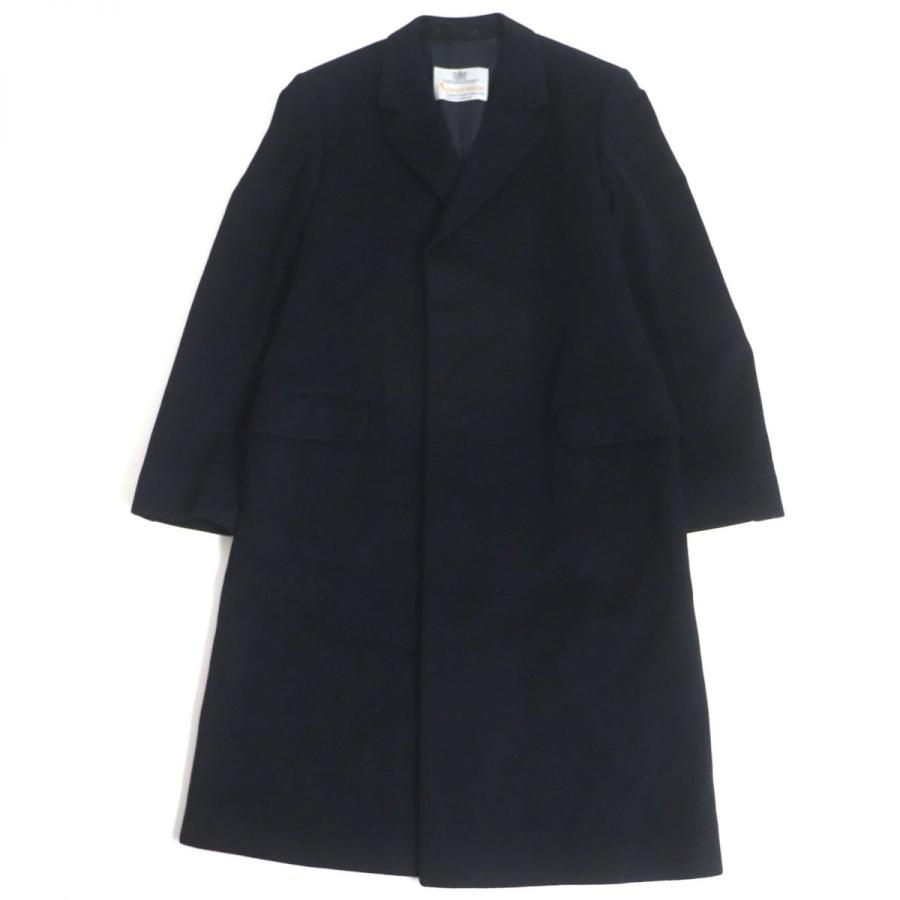 美品▽Aquascutum アクアスキュータム 比翼仕立て カシミヤ100 