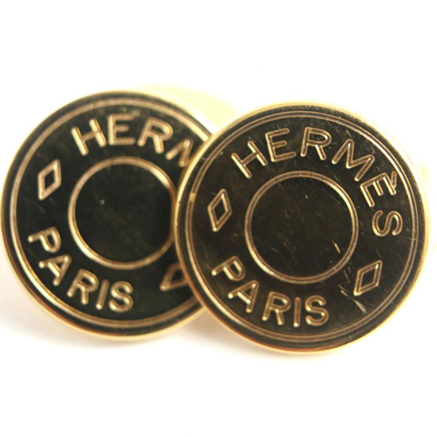 良品▽HERMES エルメス BIJOUTERIE FANTAISIE セリエボタンモチーフ