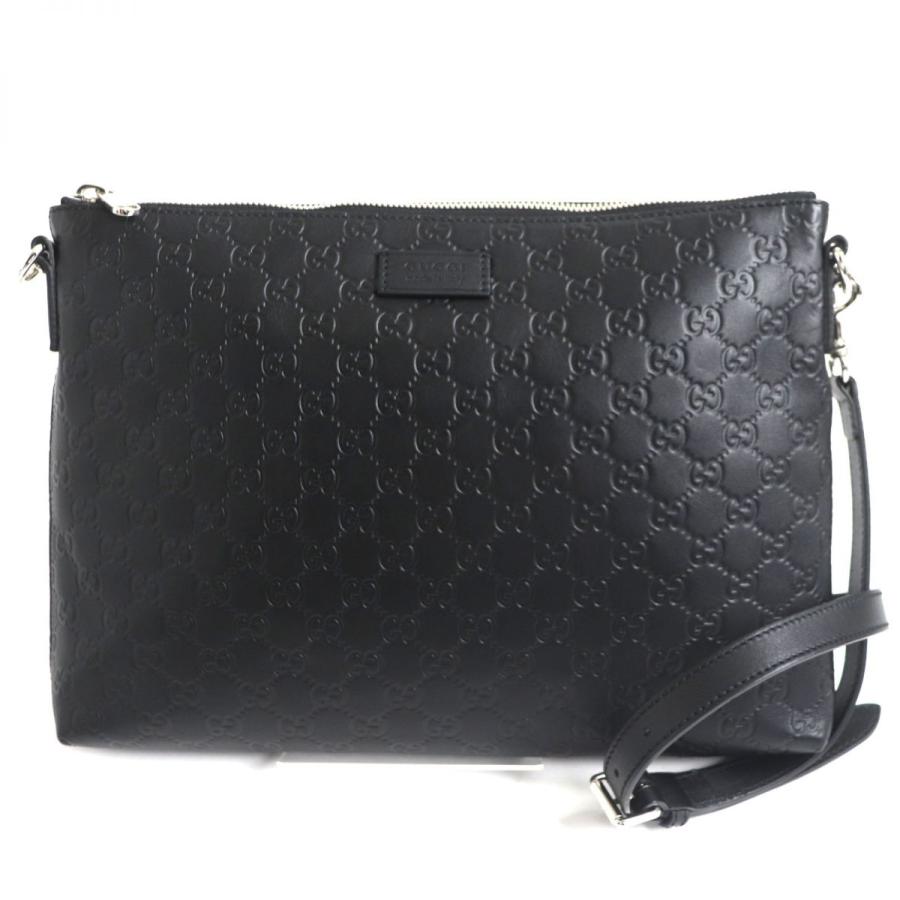 極美品▽GUCCI グッチ 473882 GG シマ レザー ショルダーバッグ 
