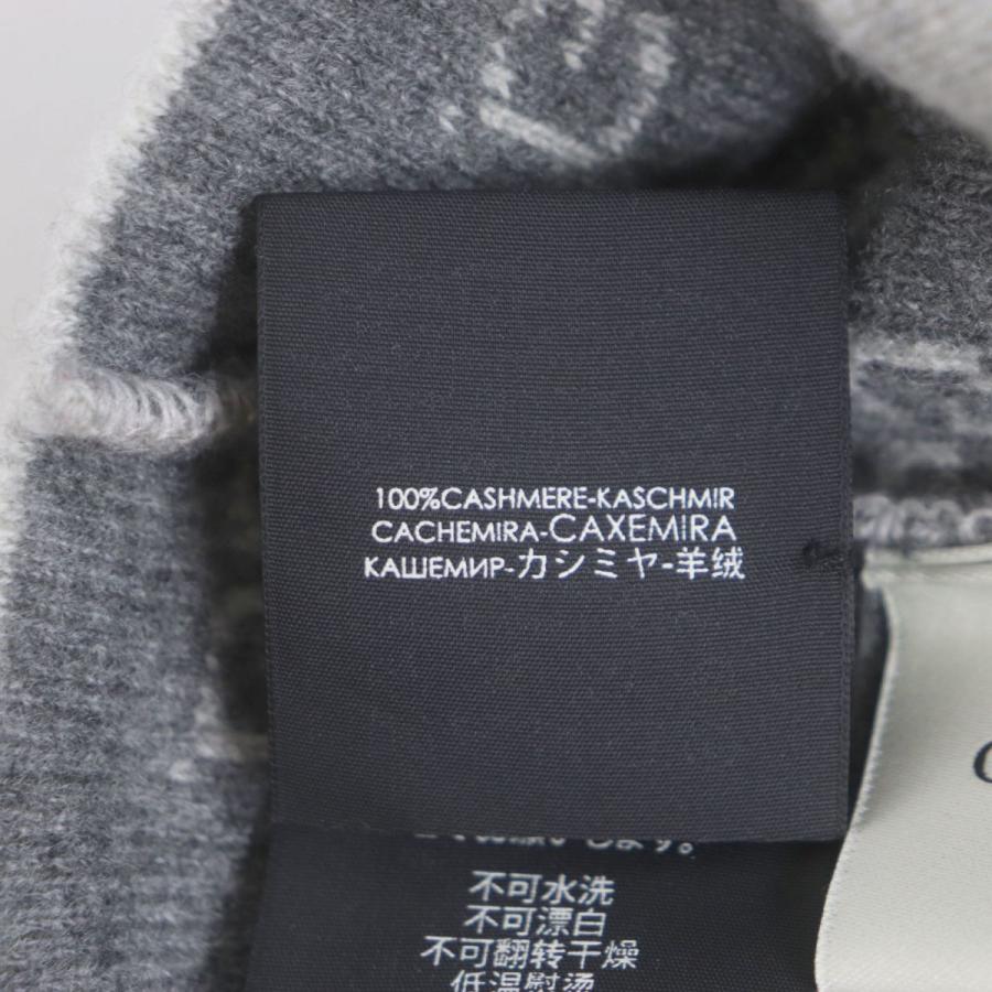 極美品▽GUCCI グッチ 387577 GG柄 カシミヤ100% ビーニー