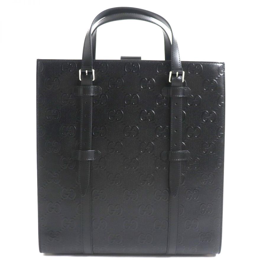 GUCCI 未使用品▽GUCCI グッチ 700421 GGエンボス ミディアム スクエア 