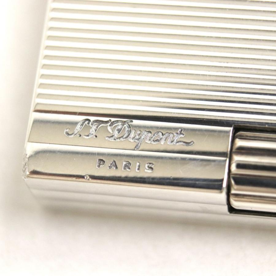 良品▽ST.Dupont デュポン ギャッツビー ストライプ ガスライター