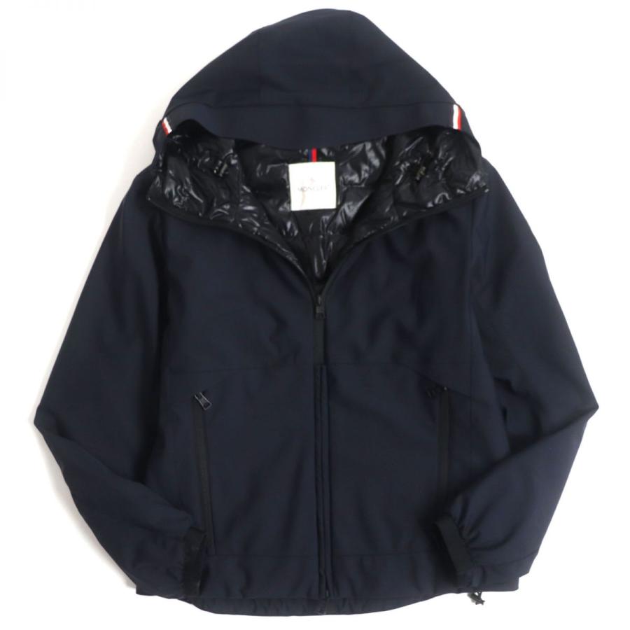 美品▽MONCLER モンクレール HUBERT ロゴワッペン・フード付き WZIP 