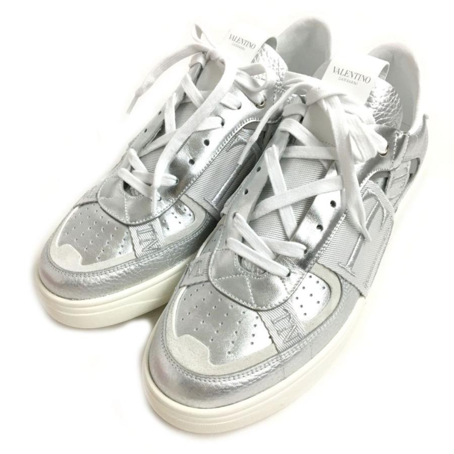 未使用品▽VALENTINO ヴァレンティノ XY2S0C58 VLTNロゴ メタリック