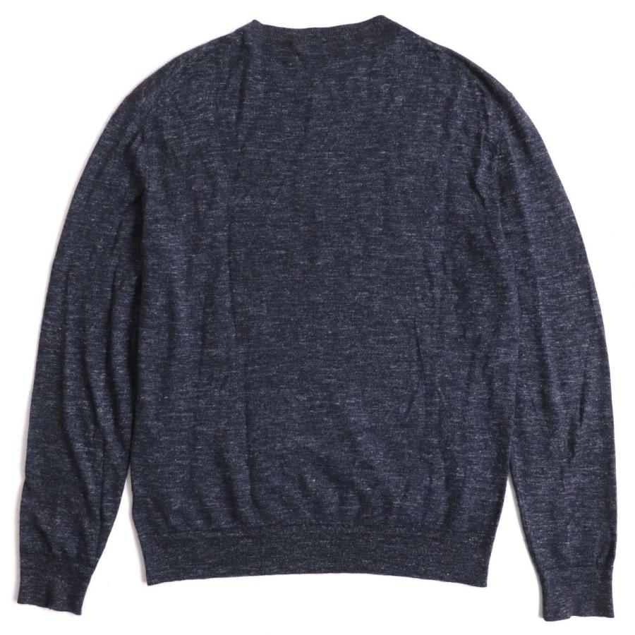 ベ*ん様 Ermenegildo Zegna シルク リネン サマー ニット 5 美品▽エルメネジルドゼニア カシミヤ×シルク×リネン/麻 ミックス