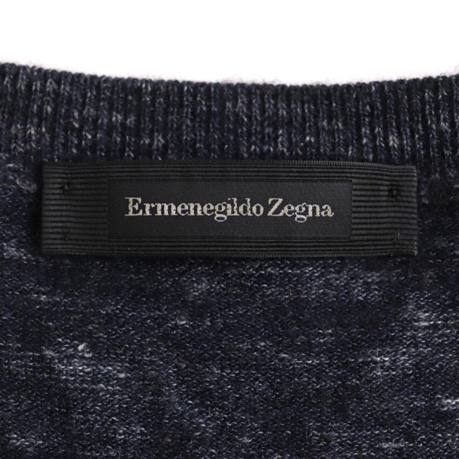 美品▽エルメネジルドゼニア カシミヤ×シルク×リネン/麻 ミックス