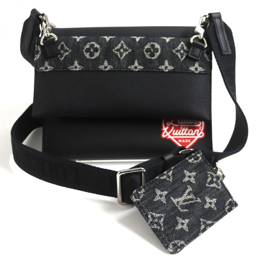 ルイヴィトン モノグラム トリオポーチ LV×NIGOコラボ 黒 M81013 ルイ・ヴィトン「トリオ・ポーチ」M81013「LOUIS VUITTON X NIGO
